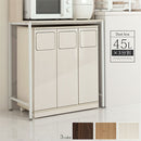 木製ダストボックス 45L 3分別タイプ ゴミ箱 45リットル おしゃれ 分別 キッチン用ごみ箱 ダストボックス スリム 蓋付き シンプル キャスター リビング リビング スイング 縦型 幅70 ぼん家具