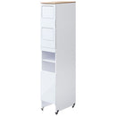 タワー型ダストボックス〔ゴミ箱上・2分別〕 ゴミ箱 ゴミ箱上 ダストボックス 分別 キッチン 45リットル キッチン用ゴミ箱 ごみ箱上ラック スリム 蓋付き おしゃれ 45L キャスター 木製 大容量 ぼん家具