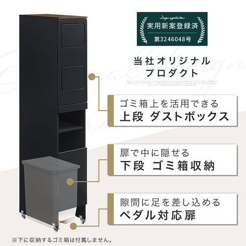 タワー型ダストボックス〔ゴミ箱上・2分別〕