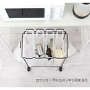 キャスター付き分別ダストワゴン ゴミ箱 ダストボックス キッチン用ゴミ箱 45リットル 対応 分別ゴミ箱 ゴミ袋 スタンド キャスター付き スリム ダストワゴン フレーム シンプル ぼん家具