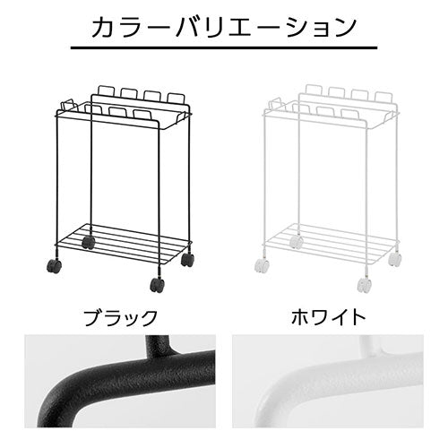 キャスター付き分別ダストワゴン