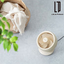 USBコンパクトサーキュレーター 扇風機 サーキュレーター 小型 ポータブルファン USB給電 風量調節 自動首振り 角度調節 空気循環 暑さ対策 衣類乾燥 お風呂上り キャンプ BBQ 省エネ ライフオンプロダクツ