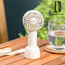 充電式ミニハンディファン ハンディファン 首かけ 扇風機 小型 ポータブルファン 手持ち ネックストラップ スタンド 卓上 USB充電 通勤 通学 持ち歩き アウトドア 熱中症対策 ライフオンプロダクツ
