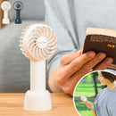 充電式ミニハンディファン ハンディファン 首かけ 扇風機 小型 ポータブルファン 手持ち ネックストラップ スタンド 卓上 USB充電 通勤 通学 持ち歩き アウトドア 熱中症対策 ライフオンプロダクツ