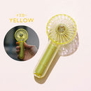 ミニクリアファン ハンディファン 光る LED 首かけ 扇風機 ポータブルファン ネオンカラー ライト スケルトン 携帯扇風機 手のひらサイズ 充電式 持ち歩き 夏 おしゃれ ライフオンプロダクツ