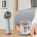 ペルチェ冷却機能ハンディファン ハンディファン 扇風機 USB充電 卓上扇風機 冷却プレート ネックストラップ カラビナ付き 首かけ 自立 通勤 通学 アウトドア 夏 イベント おしゃれ ライフオンプロダクツ