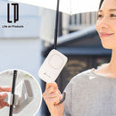 日傘クリップファン 扇風機 羽なし 日傘 クリップファン ハンディファン 充電式 卓上扇風機 ネックストラップ スタンド付 首かけ 自立 通勤 通学 アウトドア 夏 おしゃれ ライフオンプロダクツ