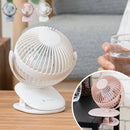 充電式ミニクリップファン クリップ扇風機 ポータブル ファン 卓上扇風機 クリップ 卓上 壁掛け ハンディファン 3way 扇風機 持ち運び 小型 USB充電 サーキュレーター おしゃれ ライフオンプロダクツ