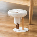 ミニリビングファン 吊り下げ 扇風機 サーキュレーター コードレス 小型 USB扇風機 DCモーター 卓上 LEDライト USB充電 風量3段階 自動首振り 静音 天然木支柱 おしゃれ ライフオンプロダクツ