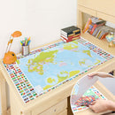 デスクマット〔大〕 デスクマット 子供 学習机 マット 机マット 大サイズ キッズ 透明 日本製 おしゃれ 男の子 女の子 世界地図 恐竜 動物 ぼん家具