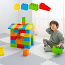 おもちゃブロック〔48ピース〕 ブロック おもちゃ 大きい 知育玩具 48ピース 子供 誤飲防止 トイブロック オモチャ 1歳 2歳 3歳 大型 プレゼント 説明書付き 積木 積木 組立て 勉強 学習 ぼん家具