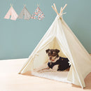 ペットテント ペットハウス 犬小屋 室内用 ペットテント ペットベッド 犬 猫 おしゃれ 木製 テント型 洗える 収納付き 軽量 約 幅60 奥行60 高さ70cm 寝床 ぼん家具