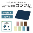 カラフル物置〔縦仕切り〕棚板 追加棚板 スチール物置専用 スチール 防水 防錆 縦仕切り専用 可動棚 追加用 オプションパーツ 別売りパーツ 1枚 整理収納 DIY パステルカラー ぼん家具