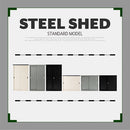 物置〔大〕棚板 追加棚板 スチール物置専用 スタンダードタイプ スチール 防水 防錆 大サイズ専用 可動棚 追加用 オプションパーツ 別売りパーツ 1枚 整理収納 DIY ぼん家具