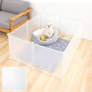 ペットフェンス ペットゲート ペットフェンス 置くだけ サークル 犬 おしゃれ 室内 半透明 柵 50×50 組み立て ジョイント パネル 8枚 お手入れ簡単 ぼん家具