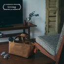 収納トート〔SS〕 買い物かご バスケット かご 収納 収納バッグ 文房具 ケーブル リモコン 小物収納 収納トート 買い物かご キャンパス ストッカー 撥水 SSサイズ ぼん家具