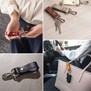 牛本革 キーケース レザーキーホルダー 本革 ストラップ スマートキーホルダー キーリング ベルトループ 革小物 メンズ レディース お揃い 記念日 贈り物 父の日 母の日 LeatherKnots