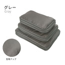 圧縮トラベルポーチ〔3点セット〕 トラベルポーチ 旅行用ポーチ 圧縮 3点セット 圧縮袋 旅行用 衣類仕分け スーツケース キャリーバッグ パッキング 着替え 下着 化粧品 圧縮バッグ Laborio