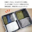 圧縮トラベルポーチ〔3点セット〕 トラベルポーチ 旅行用ポーチ 圧縮 3点セット 圧縮袋 旅行用 衣類仕分け スーツケース キャリーバッグ パッキング 着替え 下着 化粧品 圧縮バッグ Laborio