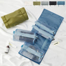 吊り下げロールポーチ トラベルポーチ 旅行用ポーチ 吊り下げポーチ 化粧品 洗面用具 コスメポーチ 化粧ポーチ 旅行用 トラベル ロールポーチ メッシュポーチ 中身が見える Laborio