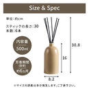 ルームフレグランス フレグランス リードディフューザー ディフューザー スティック 大容量 500ml 香り 長持ち 約6ヵ月 ホワイトムスク ローズウード グリーンティー ぼん家具