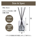 ルームフレグランス フレグランス リードディフューザー ディフューザー スティック 大容量 500ml 香り 長持ち 約6ヵ月 ホワイトムスク ローズウード グリーンティー ぼん家具