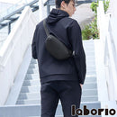 laborioショルダーバッグ ボディバッグ メンズ 斜め掛け ショルダーバッグ ウエストポーチ 大容量 収納力 ブラック 黒 無地 多機能 防水 レディース シンプル Laborio