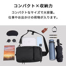 laborioショルダーバッグ ボディバッグ ショルダーバッグ 肩掛け 斜めがけ 大容量 収納力 ブラック 黒 無地 多機能 サブストラップ ポケット 男前 メンズ レディース シンプル Laborio