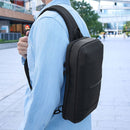 laborioショルダーバッグ ボディバッグ ショルダーバッグ 肩掛け 斜めがけ 手提げ 2way 大容量 収納 ブラック 黒 無地 多機能 通気 ポケット 男前 メンズ レディース シンプル Laborio