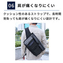 laborioショルダーバッグ ショルダーバッグ 斜めがけバッグ 大きめ ボディバッグ 大容量 収納 ブラック 黒 ポケット サブストラップ 通勤 通学 蒸れにくい メンズ レディース Laborio