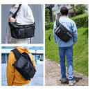 laborioショルダーバッグ ショルダーバッグ 斜めがけバッグ 大きめ ボディバッグ 大容量 収納 ブラック 黒 ポケット サブストラップ 通勤 通学 蒸れにくい メンズ レディース Laborio