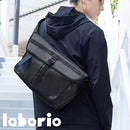 laborioショルダーバッグ ショルダーバッグ 斜めがけバッグ 大きめ ボディバッグ 大容量 収納 ブラック 黒 ポケット サブストラップ 通勤 通学 蒸れにくい メンズ レディース Laborio