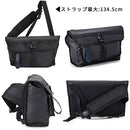 laborioショルダーバッグ ショルダーバッグ 斜めがけバッグ 大きめ ボディバッグ 大容量 収納 ブラック 黒 ポケット サブストラップ 通勤 通学 蒸れにくい メンズ レディース Laborio