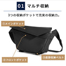laborioショルダーバッグ ワンショルダーバッグ ウェストポーチ ショルダーバッグ 斜めがけバッグ 大容量 収納 ブラック 多機能 ポケット 旅行 通勤 通学 メンズ レディース Laborio