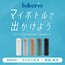 laborio水筒 水筒 500ml ステンレスボトル 保冷 保温 マグボトル マイボトル 0.5L スリム 保冷水筒 広口 洗いやすい 滑り止め 真空断熱 無地 シンプル 直飲み 片手 Laborio