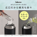 laborio水筒 水筒 450ml ステンレスボトル 氷止め付き 保冷 保温 マグボトル マイボトル 0.45L スリム 保冷水筒 広口 洗いやすい 滑り止め 真空断熱 無地 直飲み Laborio
