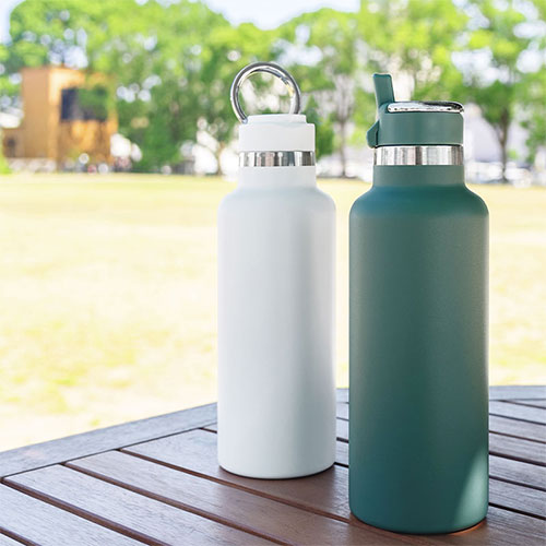 新品　水筒ステンレス マグボトル　ストロー キラキラ 水筒 大容量 保温保冷 laborio水筒 水筒 980ml ステンレスボトル ストロー付き 保冷