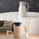 ハンディポット 卓上ポット 魔法瓶 保温ポット 10時間 保温保冷 1.4L ステンレスポット コーヒーポット 耐熱耐冷 氷が入る 広口 持ち手 ティーポット おしゃれ cloclo