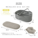 クーファン〔3点セット〕 ベビークーファン おしゃれ クーファン かご ベビー ベビーベッド 持ち運び ゆりかご 赤ちゃん 綿100％ イブル 抱っこ布団 ベビー枕 洗える 3点セット ぼん家具