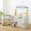 おままごとキッチン お店屋さんごっこ おままごと カフェ コーヒーショップ キッチン ままごと お店 おもちゃキッチン ごっこ遊び おままごとキッチン お店屋さんごっこ おもちゃ ワゴン付 ぼん家具