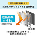 遮熱メッシュシート 遮熱シート 窓 遮熱フィルム 窓ガラス 遮熱 シート 取り付け簡単 uvカット 赤外線 紫外線 日焼け 日差し 日除け 暑さ対策 節電 目隠し 94cm×100cm ぼん家具