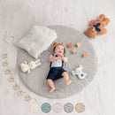 マルチマット〔丸型直径100cm〕 プレイマット ベビーマット 赤ちゃん 厚手 おしゃれ 丸型 サニーマット お昼寝 ベビー 洗える ラグ キルト生地 直径100 肌に優しい 床暖房対応 FRUTO