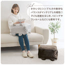 クッションになる布団収納ケース〔アニマル〕 布団収納袋 クッション 収納ケース クッションカバー おしゃれ 圧縮袋 布団入れ 洗える 隠しファスナー 取っ手 動物 アニマル 猫耳 しっぽ付き ぼん家具