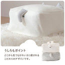 クッションになる布団収納ケース〔アニマル〕 布団収納袋 クッション 収納ケース クッションカバー おしゃれ 圧縮袋 布団入れ 洗える 隠しファスナー 取っ手 動物 アニマル 猫耳 しっぽ付き ぼん家具