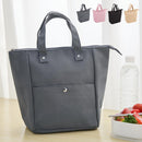 laborioランチバッグ お弁当バッグ 保冷バッグ ランチバッグ トート ペットボトル 水筒 弁当箱 弁当袋 保冷 保温 手提げ マチ広 ポケット付き スクエア型 通勤 通学 新生活 Laborio