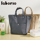 laborioランチバッグ お弁当バッグ 保冷バッグ ランチバッグ トート ペットボトル 水筒 弁当箱 弁当袋 保冷 保温 手提げ マチ広 ポケット付き スクエア型 通勤 通学 新生活 Laborio