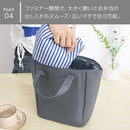 laborioランチバッグ お弁当バッグ 保冷バッグ ランチバッグ トート ペットボトル 水筒 弁当箱 弁当袋 保冷 保温 手提げ マチ広 ポケット付き スクエア型 通勤 通学 新生活 Laborio