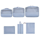 laborioトラベルポーチ〔6点セット〕 トラベルポーチ 6点セット 旅行ポーチ トラベルバッグ 軽量 メッシュポーチ シューズバッグ ポーチ 巾着 化粧ポーチ 薄型 靴 衣類 収納袋 小分け 収納 Laborio