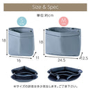 laborioバッグインバッグ バッグインバッグ インナーバッグ 仕切り バッグ ポーチ オーガナイザー 収納 整理 ポケット コンパクト マチあり 軽量 シンプル 選べるサイズ S M Laborio