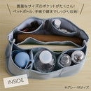 laborioバッグインバッグ バッグインバッグ インナーバッグ 仕切り バッグ ポーチ オーガナイザー 収納 整理 ポケット コンパクト マチあり 軽量 シンプル 選べるサイズ S M Laborio